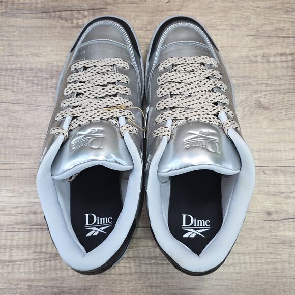 Reebok DIME x Club C Bulc Men's Size 13 Metallic Silver Sneakers (100069825) NEW - Picture 5 of 9